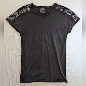 Zara // Batwing Tshirt w/ Studs // M